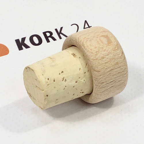 Wood handle cork 20/17mm